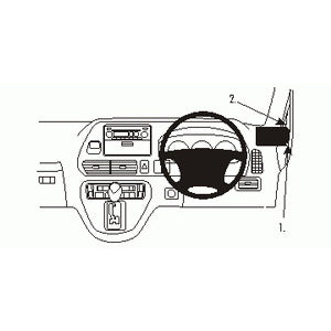 ClicOn No Holes Dash Mount for Honda Odyssey 02-04