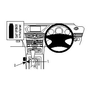 ClicOn No Holes Dash Mount for Mercedes Benz E-Class Sedan 09-14