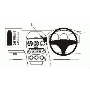 ClicOn No Holes Dash Mount for Mazda 6 02-07