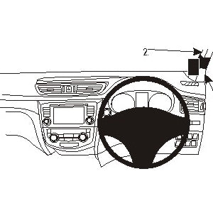 ClicOn No Holes Dash Mount for Nissan Qashqai 14-14