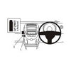 ClicOn No Holes Dash Mount for Citroen C1 06-14