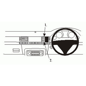 ClicOn No Holes Dash Mount for Audi A8 03-10