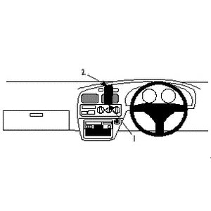 ClicOn No Holes Dash Mount for Toyota Camry 92-96