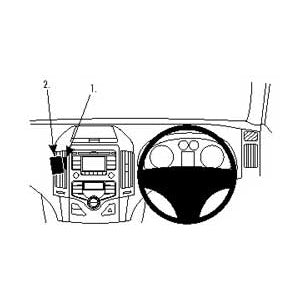 ClicOn No Holes Dash Mount for Hyundai i30 08-12