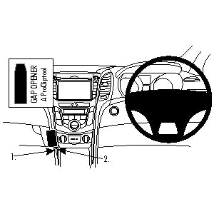 ClicOn No Holes Dash Mount for Hyundai Elantra GT 12-14