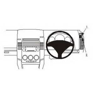 ClicOn No Holes Dash Mount for Mazda 5 05-10