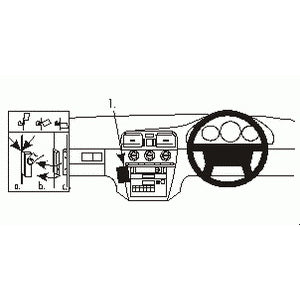 ClicOn No Holes Dash Mount for Volvo S40 V40 96-00