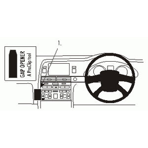 ClicOn No Holes Dash Mount for Audi A6 04-10