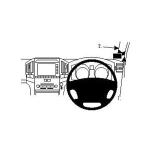 ClicOn No Holes Dash Mount for Toyota Landcruiser 200 08-14