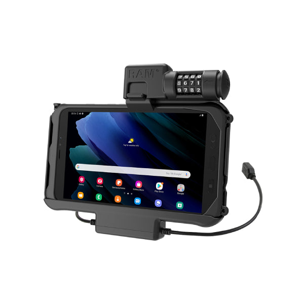 RAM® Combo Locking Power + Data Dock for Samsung Tab Active3 & Active2 (RAM-HOL-SAM58PDCLU)