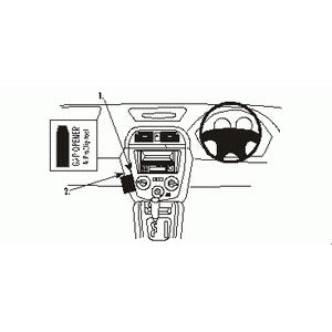 ClicOn No Holes Dash Mount for Subaru Impreza 01-04