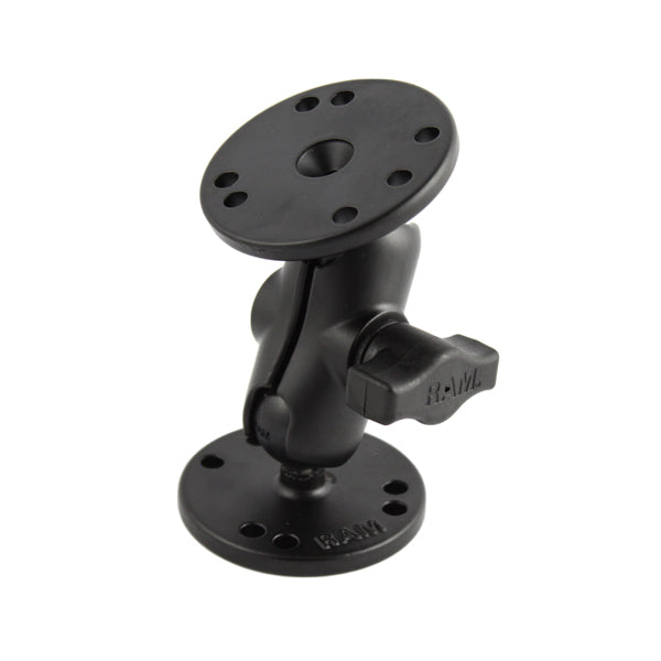 RAM Short Double Arm 2.5" Round Bases (RAM-B-101U-A)