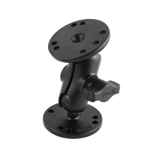 RAM Short Double Arm 2.5" Round Bases (RAM-B-101U-A)