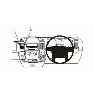 ClicOn No Holes Dash Mount for Fiat Ducato 07-14