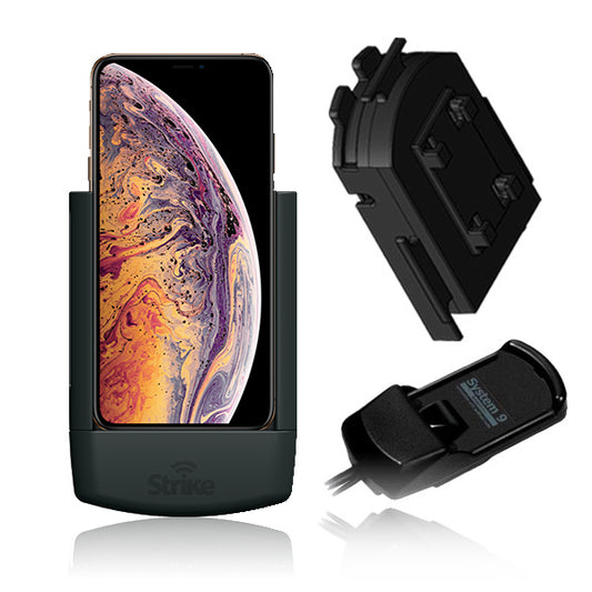 iPhone XS Solution for Bury System 9 with Strike Alpha Cradle & Adapter