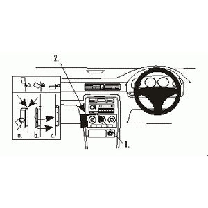 ClicOn No Holes Dash Mount for MG ZS 01-06