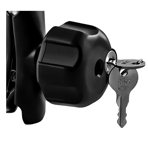 RAM Locking Knob w/ 1/4-20 Brass Hole for B Size Arms (RAM-KNOB3LU)