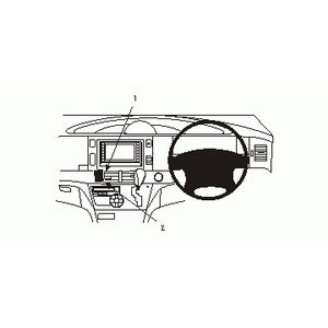 ClicOn No Holes Dash Mount for Toyota Tarago 06-14