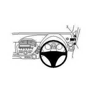 ClicOn No Holes Dash Mount for Honda Jazz 09-14