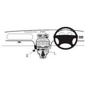 ClicOn No Holes Dash Mount for MG TF 02-06