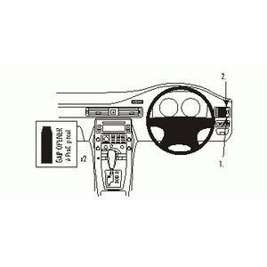 ClicOn No Holes Dash Mount for Volvo XC70 08-11