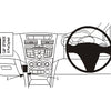 ClicOn No Holes Dash Mount for Mazda BT 50 13-18