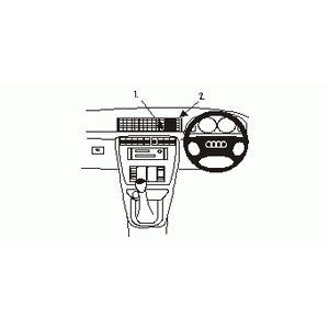 ClicOn No Holes Dash Mount for Audi A4 S4 RS4 95-01