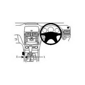 ClicOn No Holes Dash Mount for Mercedes Benz C-Class (180-320) 07-10
