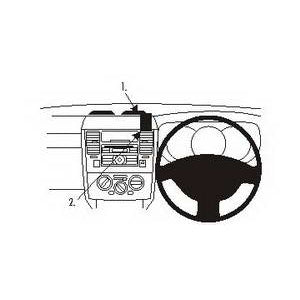 ClicOn No Holes Dash Mount for Nissan Tiida 05-11
