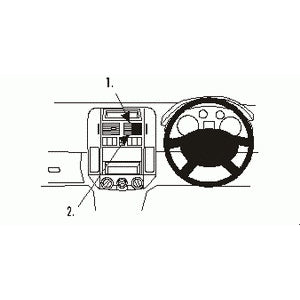 ClicOn No Holes Dash Mount for Volkswagen Polo 02-09