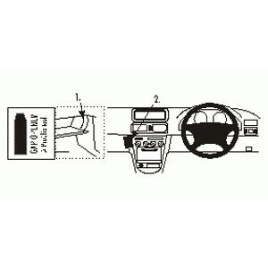 ClicOn No Holes Dash Mount for Toyota Corolla 98-02