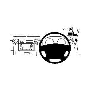 ClicOn No Holes Dash Mount for Toyota LandCruiser 70 08-20