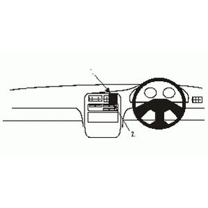 ClicOn No Holes Dash Mount for Daihatsu Charade 94-00
