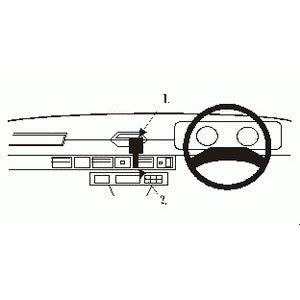 ClicOn No Holes Dash Mount for Land Rover Range Rover 86-93