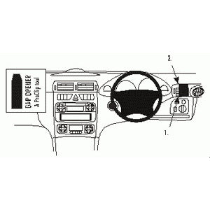 ClicOn No Holes Dash Mount for Mercedes Benz CLC Class 09-11