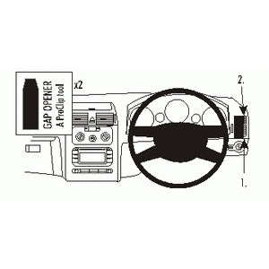 ClicOn No Holes Dash Mount for Volkswagen Touareg 11-14