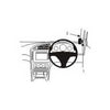 ClicOn No Holes Dash Mount for Saab 9-5 06-10