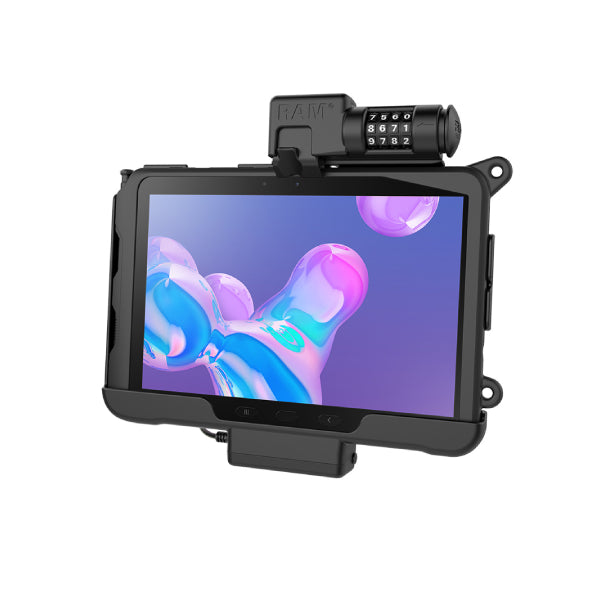 RAM® Skin™ Combo-Locking Powered Cradle for Samsung Tab Active Pro (RAM-HOL-SAM57PCLU)