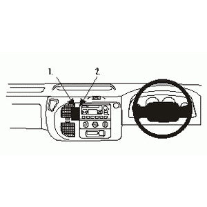 ClicOn No Holes Dash Mount for Ford Transit 00-06