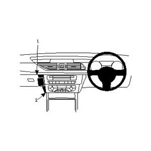 ClicOn No Holes Dash Mount for Audi A7 11-14