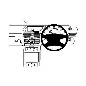 ClicOn No Holes Dash Mount for Mercedes Benz E-Class Sedan 09-14