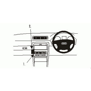 ClicOn No Holes Dash Mount for Audi A4 S4 RS4 02-07