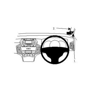 ClicOn No Holes Dash Mount for Honda Odyssey 10-13