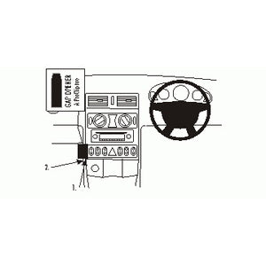ClicOn No Holes Dash Mount for Chrysler Crossfire 04-07
