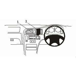 ClicOn No Holes Dash Mount for Subaru Outback 01-03