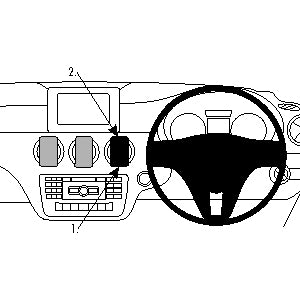 ClicOn No Holes Dash Mount for Mercedes Benz CLA Class 13-14