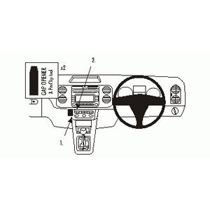 ClicOn No Holes Dash Mount for Volkswagen Tiguan 08-09
