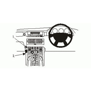 ClicOn No Holes Dash Mount for Land Rover Range Rover 02-12