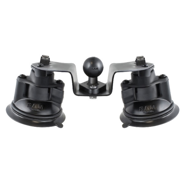 RAM Dual Articulating Suction Cup Base w/ 1" Ball Base (RAM-B-189B-PIV1U)