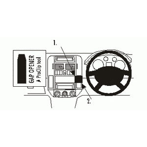 ClicOn No Holes Dash Mount for Volkswagen Polo 02-09